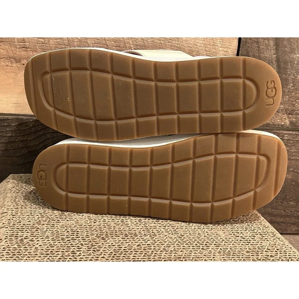 UGG‎ Cream Comfort Sandals Women's 6 Cushioned Sole NWOB